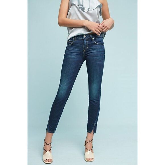 Amo | Twist Mid-Rise Skinny Cropped Jeans - Picture 1 of 7